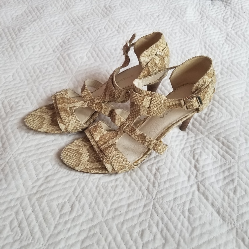 Snakeskin Via Spiga sandals